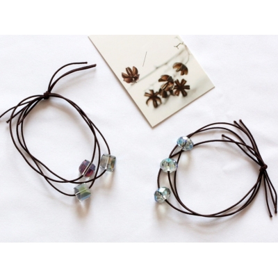 Fashion Crystal Beaded Hair Band Korean Style Hair Rope